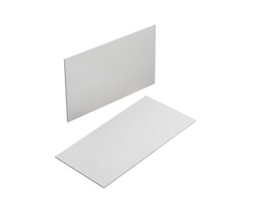 Bej dikdörtgen yüzeyde iki adet boş kartvizit modelimiz var.