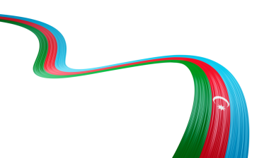 3d Azerbaycan Bayrağı, 3d Dalgalı Parlak Azerbaycan Kurdelesi, 3d illüstrasyon