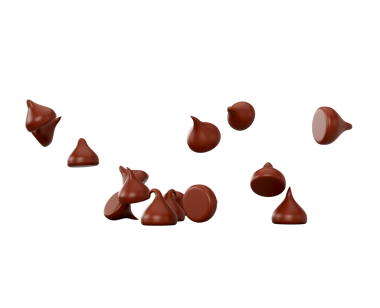 Sütlü Çikolata Kırıntıları Mavi 3d Görüntü