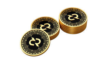 3d Altın Kripto Para Yığını Eksik Yuvarlak Paralar Yığını 3d İllüstrasyon