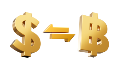 Para birimi döviz kurları dolar ve baht altın sikke para işareti veya sembol finansal konsept 3D illüstrasyon