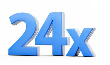 Blue 24x 24 x veya 24 kez Reklam ve Dinamik Satış Sunumları 3D