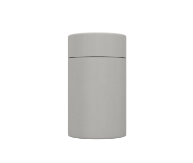 Bir Parlak Kağıt Kavanozlu Silindir Kutusu Ürün Paketleme Kavramı 3d İllüstrasyon