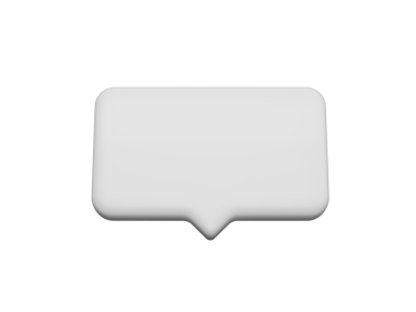 Şirin kare konuşma balonu simgeleri, mavi pastel 3D illüstrasyon