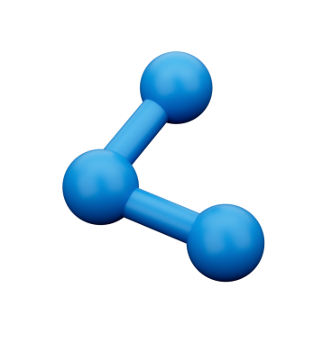 Mavi paylaşım simgesi veya İleri sembol 3d illüstrasyon