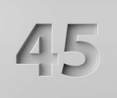 Parlak beyaz 45 numara. Üstü kapalı gölgesi var. Gri arkaplanda üç boyutlu resimle süslenmiş.