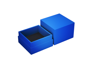 Depolama ve Paketleme Konsepti 3d İllüstrasyon için desenli yüzeyi olan parlak gri bir kare kutu.