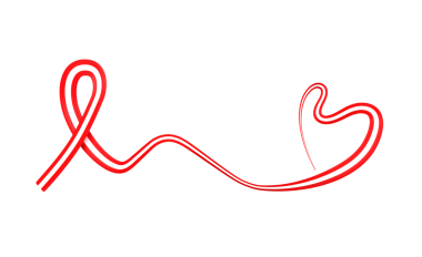 Avusturya 'nın 3D Bayrağı Kalp Şekli Parlak Dalgalı Farkındalık Kurdelesi 3D Görüntü