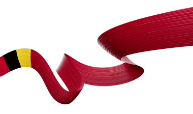 3d Belçika Bayrağı 3d Dalgalı Parlak Belçika Kurdelesi 3d Görüntü