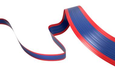 Belize 'nin 3d Bayrağı 3d Parlak Dalgalı Belize Kurdelesi 3d Görüntü