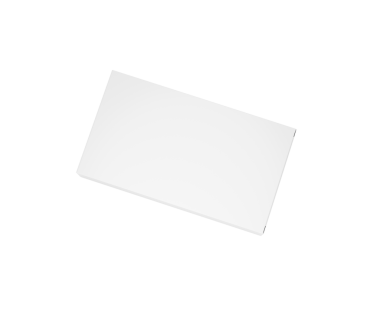 Boş Dikdörtgen Karton Kutu Tasarım Mavi 3B Çizim