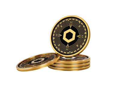 3d Altın Kripto Para Birimi Zinciri Yuvarlak Sikkeler Yığını 3d Görüntü