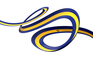 3d Barbados Bayrağı 3d Parlak Dalgalı Barbados Kurdelesi 3d Görüntü