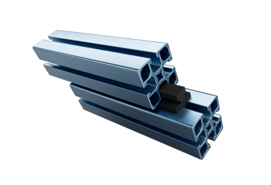 Kapılar ve Pencereler için 3D Yüksek Kalite Gri Alüminyum Profil 3D Görüntü Oluşturma