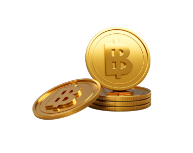 3D Yığın Altın Tayland Baht Bozuklukları Parlak Yuvarlak Sikkeler Yığın 3D İllüstrasyon