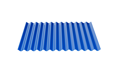 3d Mavi Metalik Gömülü Çatı Levhası için Galvanize Demir 3d Görüntü