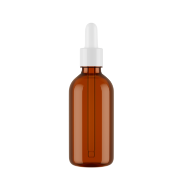 3d Kahverengi Bardak Boş Kozmetik Yağlı Şişe Cap 3d Görüntü