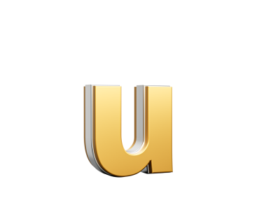 Pırıl pırıl Altın Harf u Parıltısı Pırıl pırıl modern tasarımıyla Kenarları 3 boyutlu