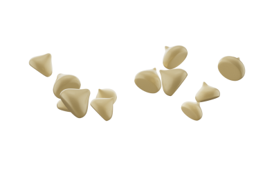 Kremalı Çikolata Parçacıkları ya da Çikolata Parçacıkları Üç Boyutlu Çizimler