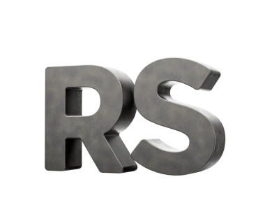 Rupi Rs Para Birimi Sembolü Gri Pürüzsüz Oyuncular Modern Demir Tasarım 3D İllüstrasyon