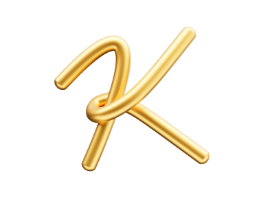 3d Altın Parlak Harf K Alfabesi Yuvarlak Şişirilebilir Yazı Tipi 3d Görüntü