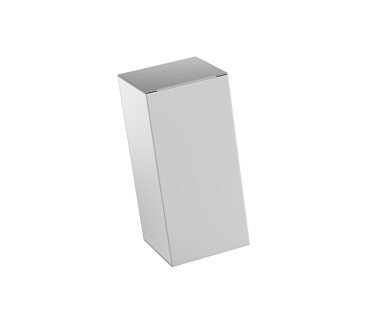 Dikdörtgen şeklinde bir karton kutu, 3d Dikey Resimde Duran Paketleme Konsepti için.