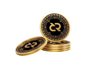 3d Altın Kripto Para Yığını Eksik Yuvarlak Paralar Yığını 3d İllüstrasyon