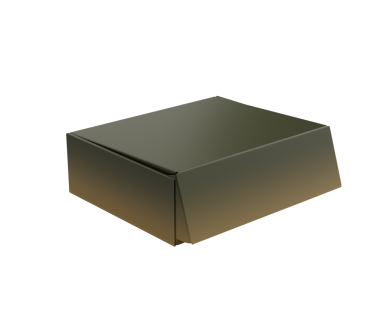 Koyu Sayfa Gri Karton Kutu, 3D Görüntü için Şık Modern Tasarım Moda Kapalı