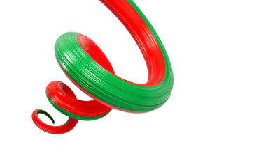 Belarus Bayrak kurdelesi kıvrımlı şekil 3D illüstrasyon