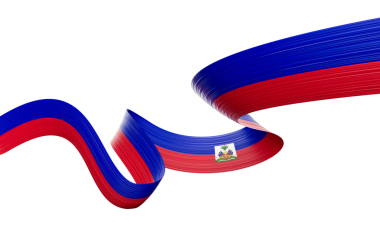 3d Haiti Bayrağı 3d Parlak Dalgalı Haiti Kurdelesi 3d Görüntü