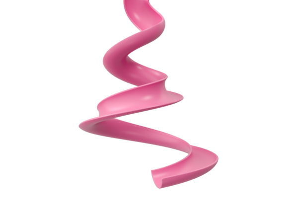 İnsan Sindirim Sistemini ya da Bağırsak İzi Benzetimi 3B İllüstrasyonunu andıran 3d Spiral tasarımı