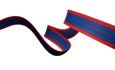 Belize 'nin 3d Bayrağı 3d Dalgalı Parlak Belize Kurdelesi 3d Görüntü