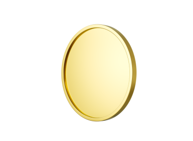 Altın Parlak Yuvarlak Parlak Altın Parıltı 3D Görüntü