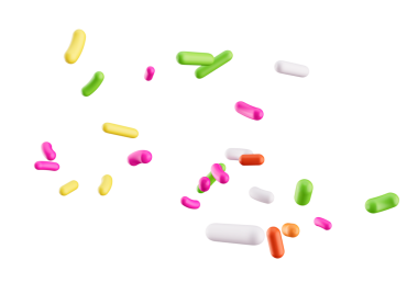 Havada uçuşan Pasta ve Fırın Malzemeleri için Renkli Şeker Serpiştirme Dekorasyonu