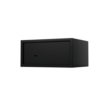 Siyah Hafif Çelik Kapalı Kasa Güvenli Depo Gri 3D Görüntü