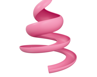 İnsan Sindirim Sistemini ya da Bağırsak İzi Benzetimi 3B İllüstrasyonunu andıran 3d Spiral tasarımı