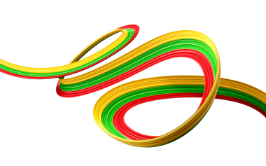 Myanmar Burma bayraklı 3D illüstrasyon bayrağı