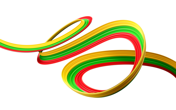 Myanmar Burma bayraklı 3D illüstrasyon bayrağı