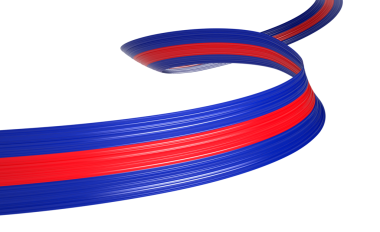 Kamboçya 'nın 3d Bayrağı 3d Dalgalı Parlak Kamboçya Kurdelesi Mavi 3d Görüntü