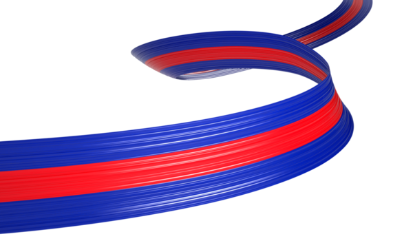 Kamboçya 'nın 3d Bayrağı 3d Dalgalı Parlak Kamboçya Kurdelesi Mavi 3d Görüntü