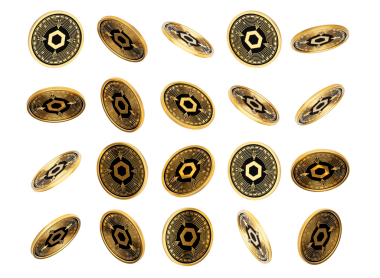 3d Düşen Altın ve Siyah Kripto Para Birimi Zinciri Yuvarlak Sikkeler 3d İllüstrasyon