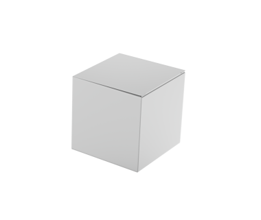 Paketleme, markalaşma ve ürün modelleme için kare bir karton kutu. 3d Görüntü