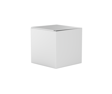 Paketleme, markalaşma ve ürün modelleme için kare bir karton kutu. 3d Görüntü