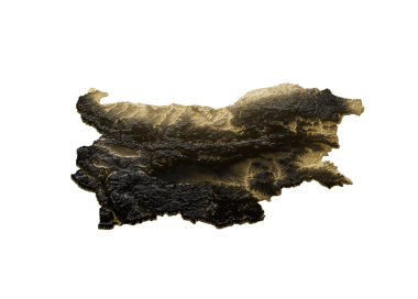 Bulgaristan Altın Metalik Doku Haritası Altın Rezervleri ve Altın Madencilik Konseptinin 3B İllüstrasyonunu Haritaladı