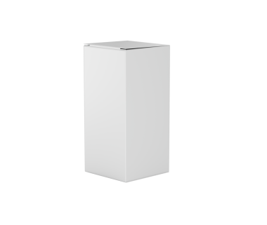 Dikdörtgen şeklinde bir karton kutu, 3d Dikey Resimde Duran Paketleme Konsepti için.