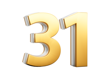 3D Altın Parlak 31.Gümüş Çizgili 3D Görüntü