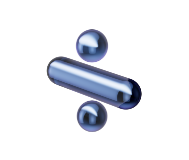 Parlak koyu mavi bölme sembolü, parlak yansımaları ve metalik bir kaplaması var. 3d illüstrasyon