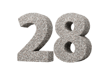 Kaya parçalarından ya da Gravels 3D Illustration 'dan yapılmış 28 numara.