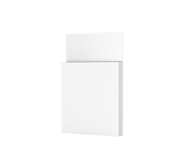 Boş Beyaz Karton Kutu Modeli Kalem ve Renk Paketi 3B Resim için Dikey Duruyor