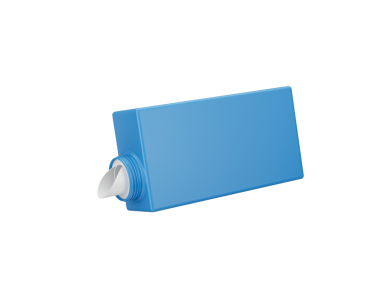 Parlak Mavi Yıkama Şişesi Pompa Söndürücü Sergisi Modern Tasarım 3D İllüstrasyon